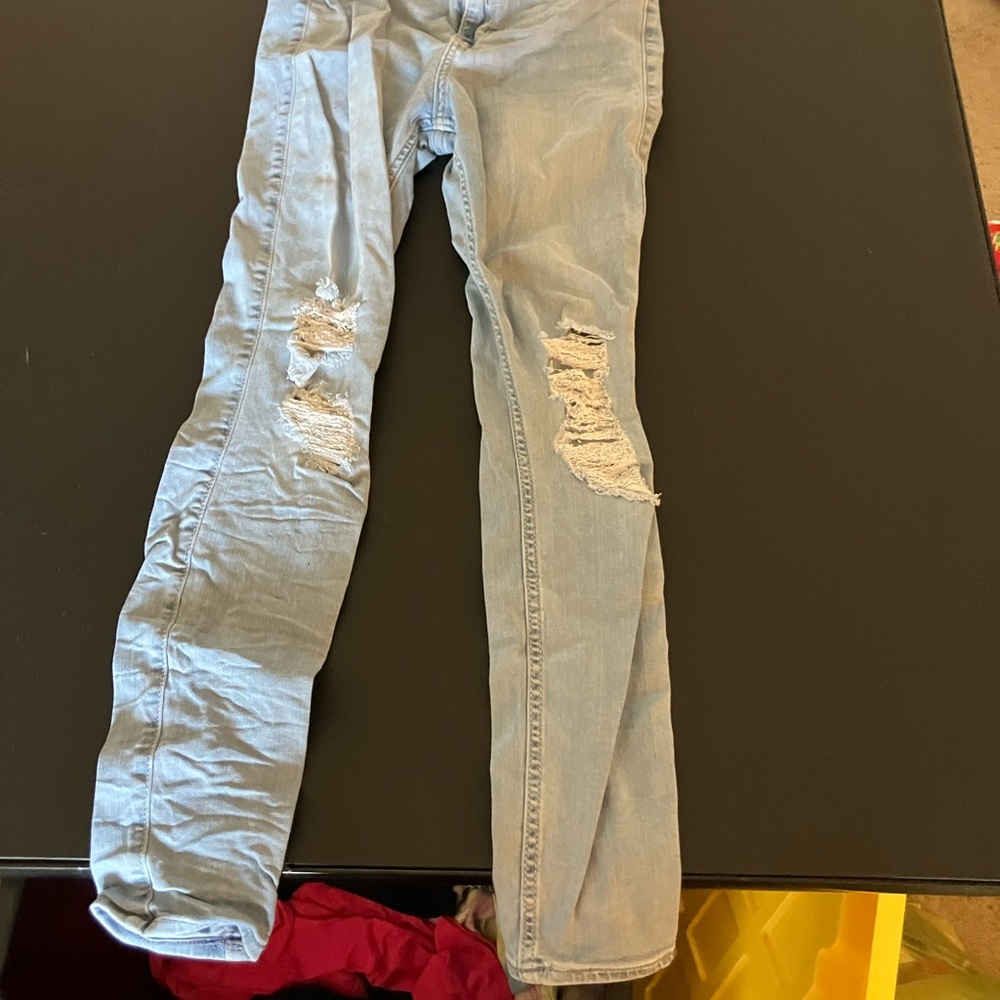 Hollister Light Blue High-Rise Jeans